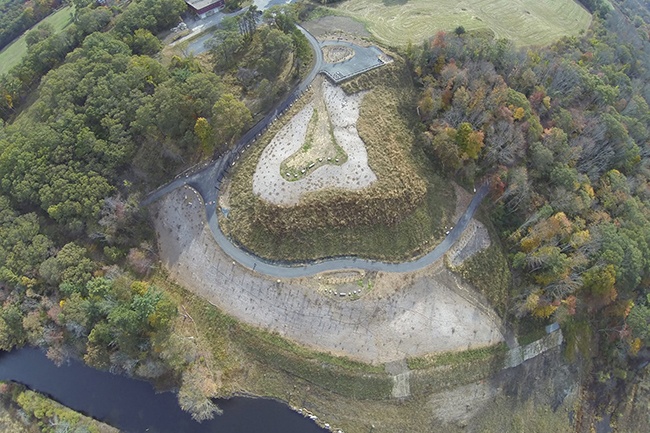 Aerial View of the Medfield State Hospital Environmental Landscape Project